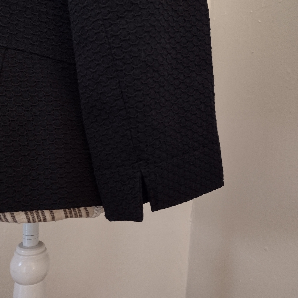 Talbots Black Button Front Jacket Size 10 - image 7